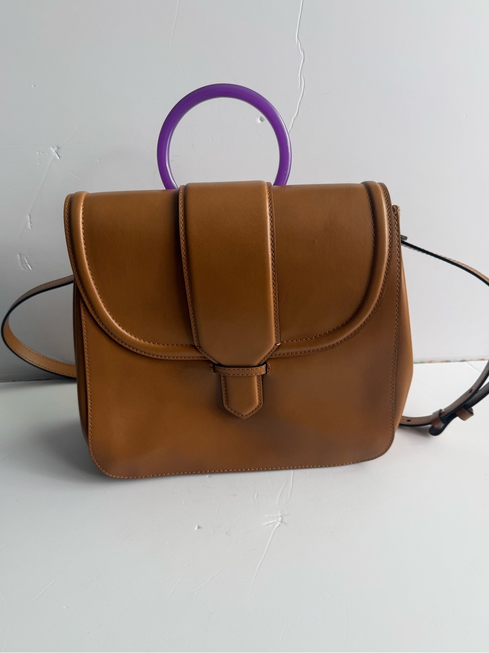 Gianni Chiarini Leather Tote Crossbody Bag Made In Italy
